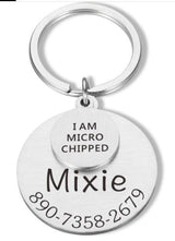 Anti-lost Engraved Pet Tag Collar Tag Pendant Keychain Steel color 7 - Tophatter Daily Deals