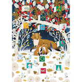 Paw Prints in the Snow Christmas Advent Calendar Greetings Card, Fox Advent Card Advent Calendar - Tophatter Daily Deals