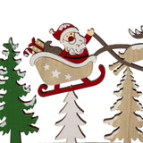 Santa's Sleigh Ride Christmas Advent Calendar | Wooden Christmas Calendar - 45cm Advent Calendar - Tophatter Daily Deals
