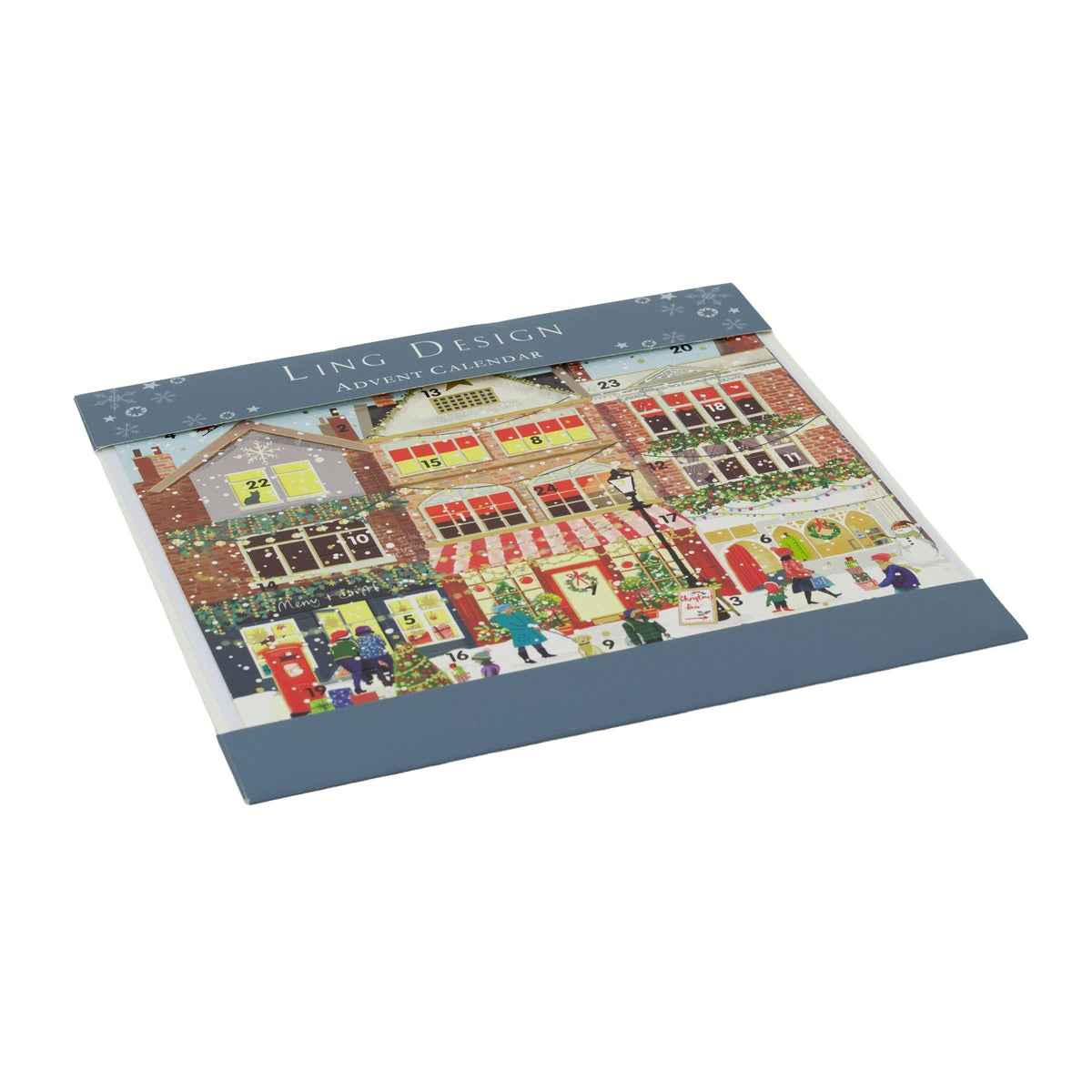 Festive Street Christmas Advent Calendar | Traditional Picture Advent Calendar Advent Calendar - Tophatter Daily Deals