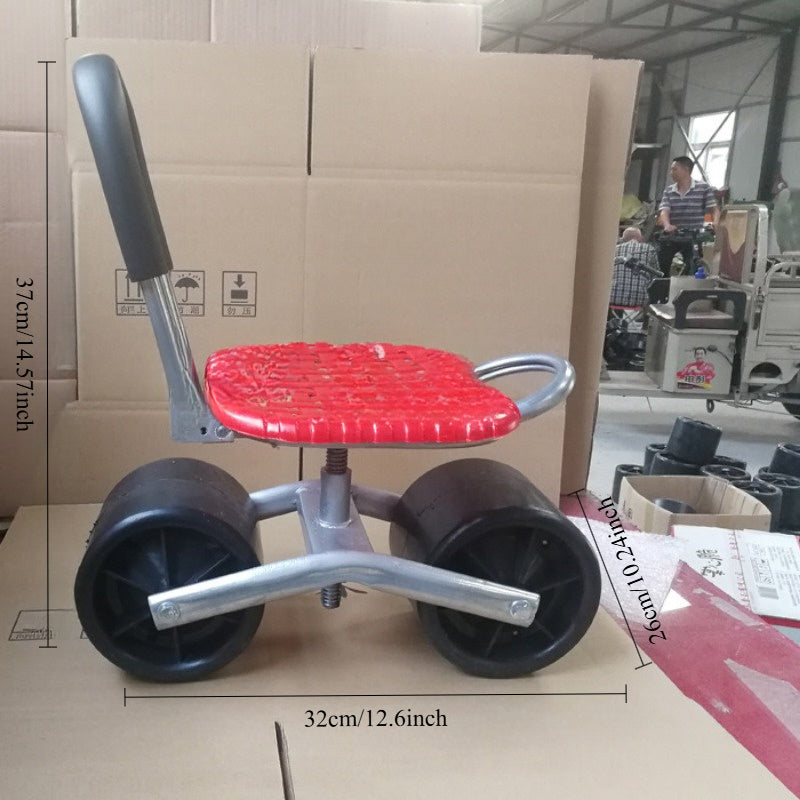 Garden Sled Cart with Two Wheels Gardening Tools - Tophatter Daily Deals