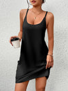 Pocketed Scoop Neck Cami Dress Black Casual Dresses - Tophatter Daily Deals