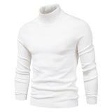 Soft Men's Turtleneck Sweater - Slim Fit Viscose Winter White 3D Changing Face Moving Picture Frame - Tophatter Daily Deals