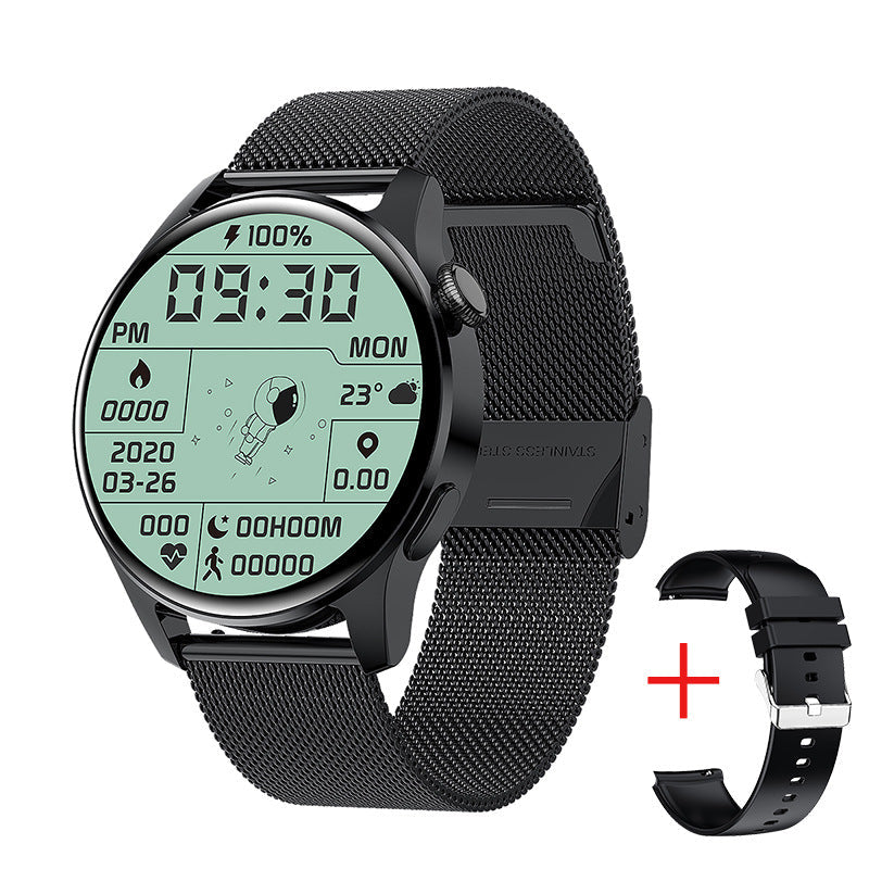 BW0256 Smart Watch - Bluetooth Call Music Fitness Tracker Black mesh belt Smartwatches & Fitness Trackers - Tophatter Daily Deals
