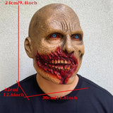 Halloween Latex Horror Mask With Gore Wound Blue Eyes 3D Changing Face Moving Picture Frame - Tophatter Daily Deals