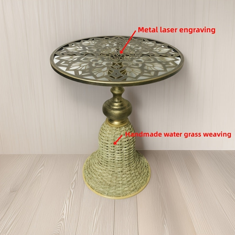 Wrought Iron Coffee Table for Living Spaces End Tables - Tophatter Daily Deals