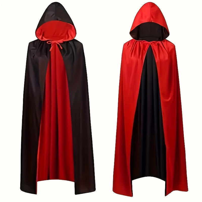 Halloween Vampire Cape Set with Necklace Earrings Hood Halloween - Tophatter Daily Deals