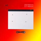 A2 A3 A4Painting Translucent Copying Table Painting Board A3 plus data cable 0 - Tophatter Daily Deals