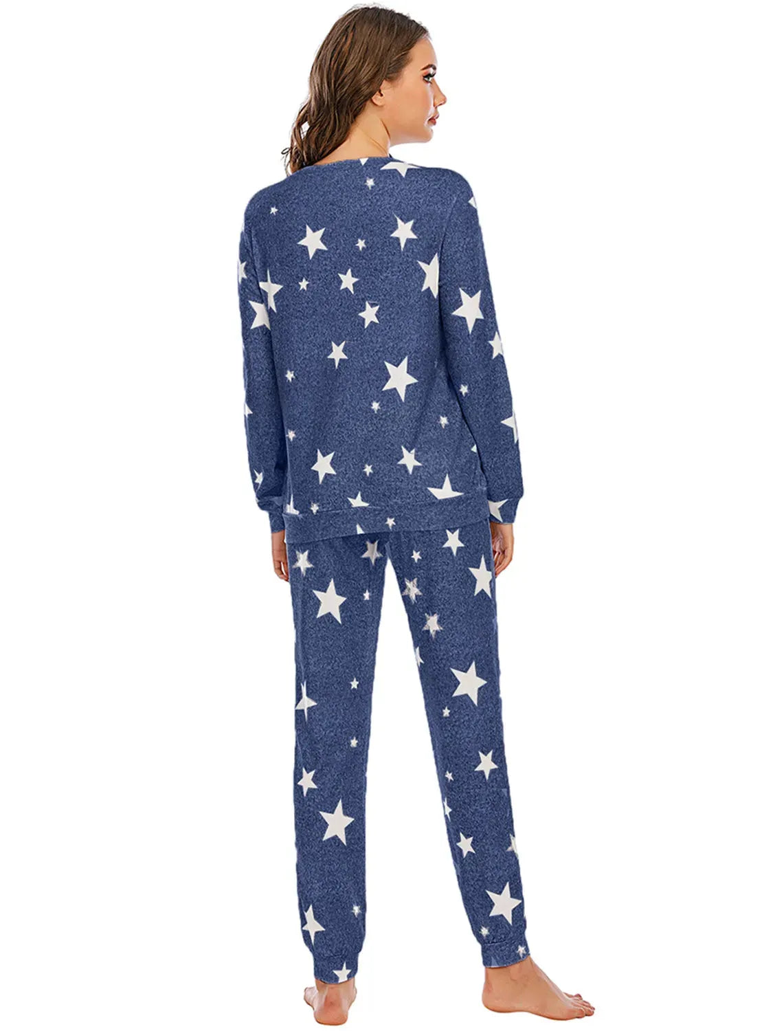 Star Top and Pants Lounge Set Loungewear Sets Apparel & Accessories Fast Shipping Free Shipping H#Y Lingerie Sleepwear Loungewear Loungewear Sets New Deals Sexy sexy lingerie Ship From Overseas Ship from USA USA USA STOCK - Tophatter Daily Deals And Savings