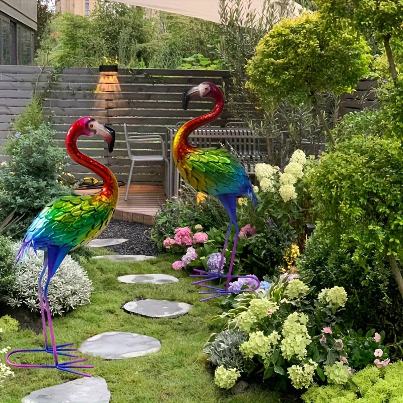 Garden Crane Statue Outdoor Heron Bird Sculpture Lawn Ornaments & Garden Sculptures - Tophatter Daily Deals