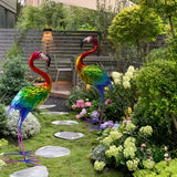 Garden Crane Statue Outdoor Heron Bird Sculpture Lawn Ornaments & Garden Sculptures - Tophatter Daily Deals