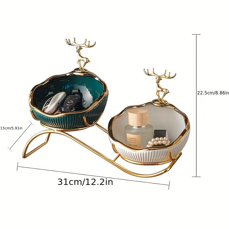 Shoe Cabinet with Golden Frame and Handles Shoe Racks & Organisers - Tophatter Daily Deals