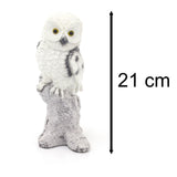 Snowy Owl Christmas Ornament | 21cm Resin Winter Bird Christmas Decoration | White Snow Owl Statue Figurine - Design Varies One Supplied Ornament - Tophatter Daily Deals