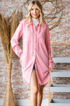 Veveret Button-Up Shirt Dress Casual Dresses - Tophatter Daily Deals