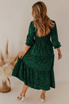 Smocked V-Neck Flounce Sleeve Dress Casual Dresses - Tophatter Daily Deals