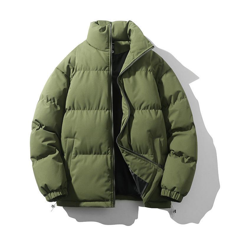 Warm Relaxed Men Down Coat - Boxy Puffer, Polyester, Urban Army Green 3D Changing Face Moving Picture Frame - Tophatter Daily Deals