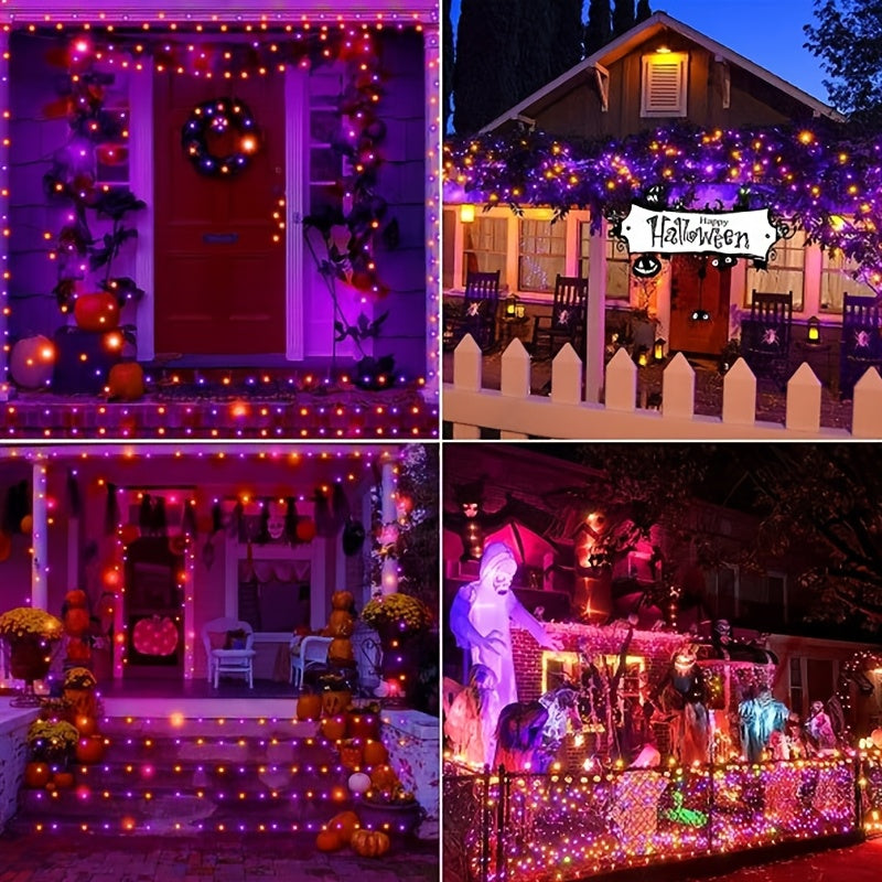 Halloween Solar String Lights Lithium Battery Outdoor Decor Halloween - Tophatter Daily Deals