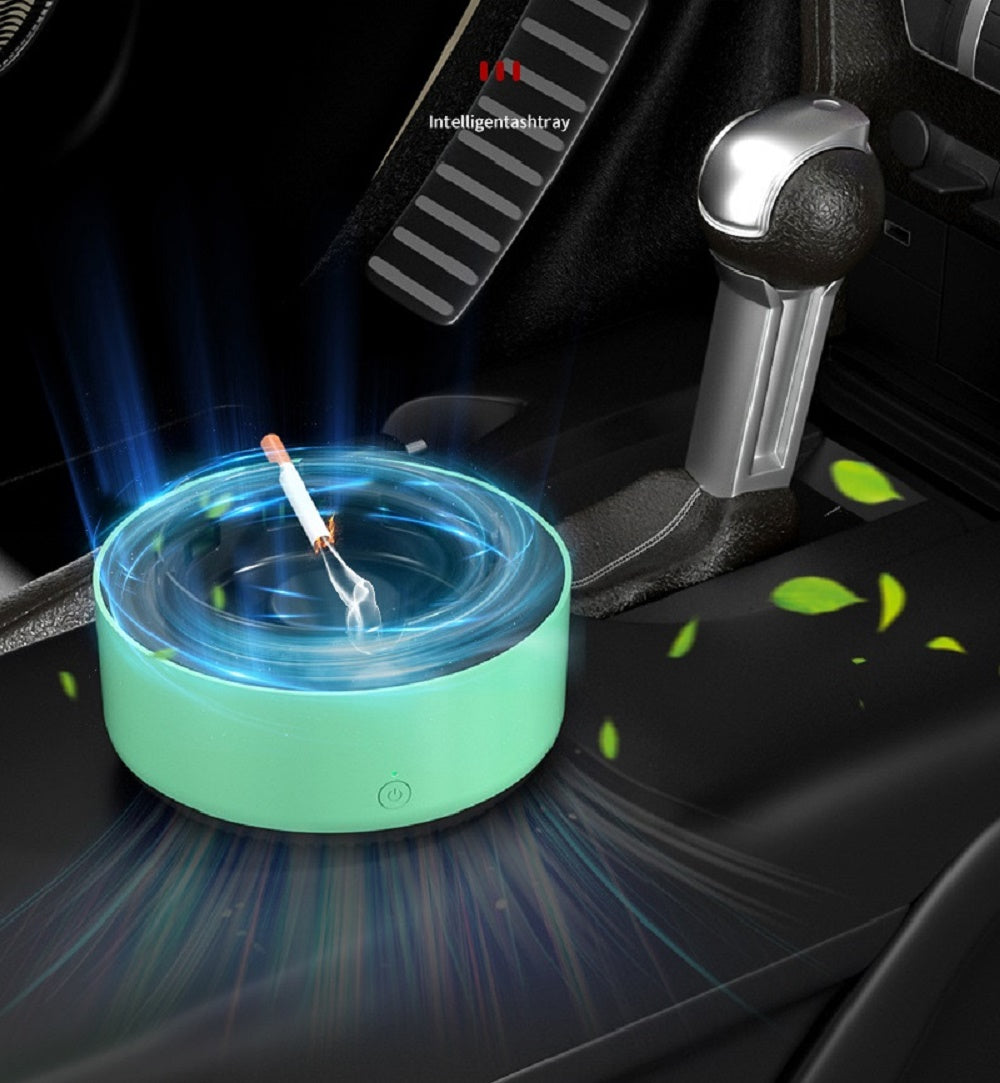 Air Purifier Ashtray Intelligent Electronic Ashtray For Filtering Second-Hand Smoke From Cigarettes Remove Smoking Home Office 4 - Tophatter Daily Deals