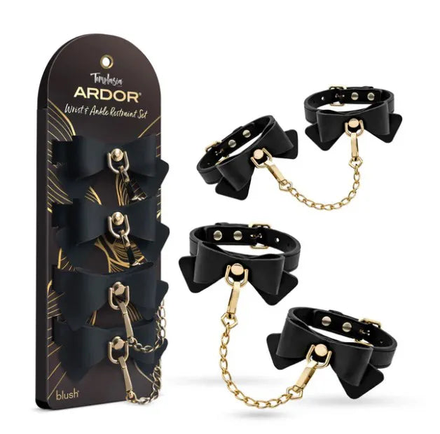 Temptasia Ardor Wrist and Ankle Restraints – Body-Safe Silicone Restraint Set > Bondage Gear > Restraints - Tophatter Daily Deals