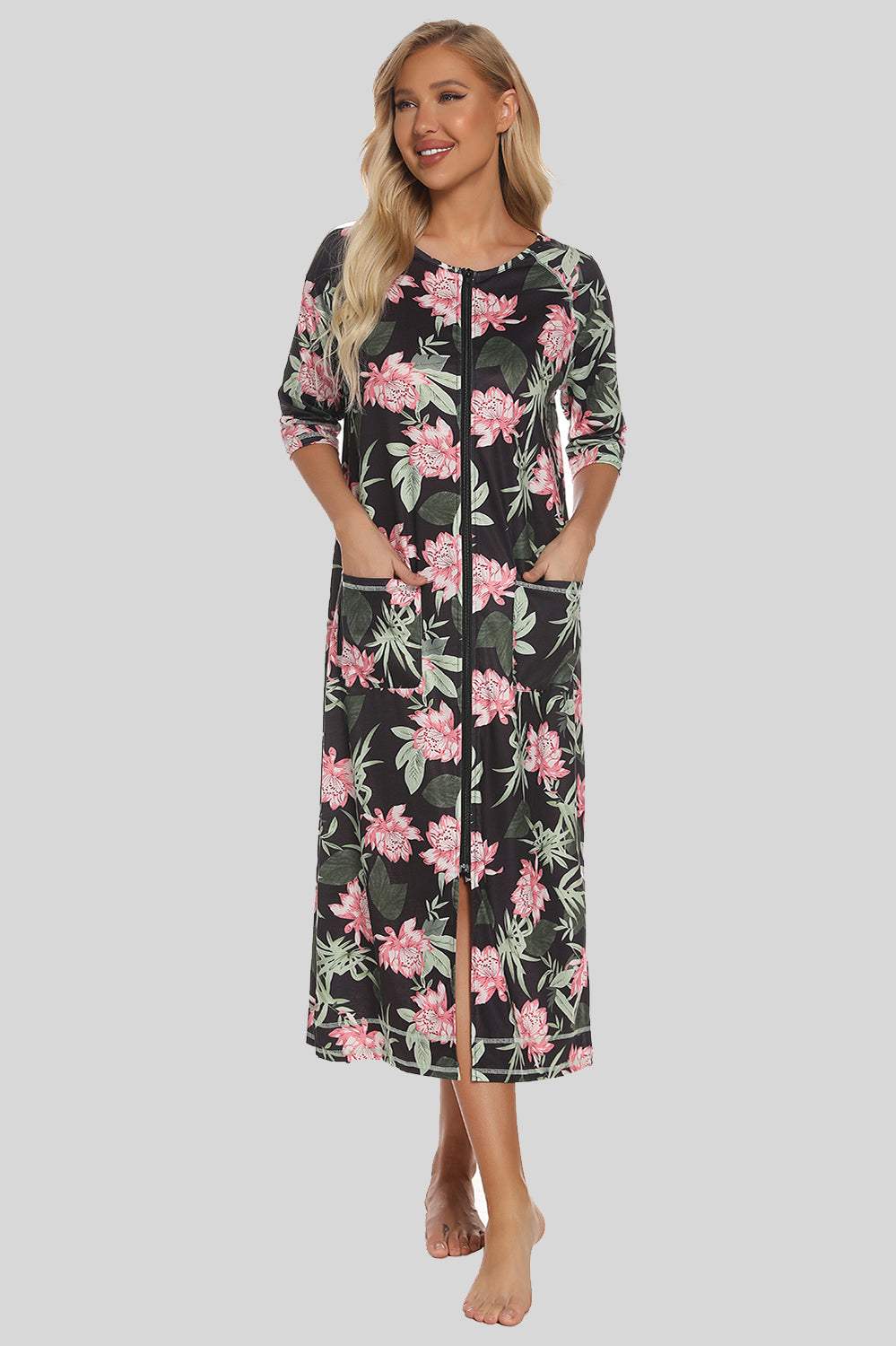 Printed Slit Night Dress with Pockets Army Green Sleep Dresses Apparel & Accessories Fast Shipping Free Shipping H#Y HOT DEALS HOME PAGE Lingerie Sleepwear Loungewear New Deals sexy lingerie Ship From Overseas Ship from USA Sleep Sleep Dresses sleepwear Sleepwear & Loungewear USA USA STOCK women lingerie Women's Fashion - Tophatter Daily Deals And Savings