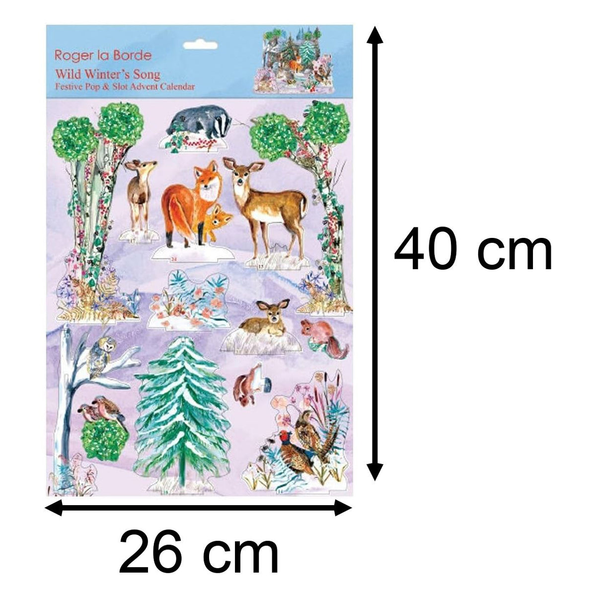 3D Pop & Slot Wild Winter's Song Free Standing Christmas Advent Calendar Advent Calendar - Tophatter Daily Deals
