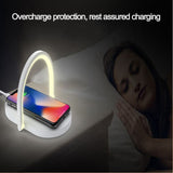3 In 1 Foldable Wireless Charger Night Light Wireless Charging Station Stonego LED Reading Table Lamp 15W Fast Charging Light 0 - Tophatter Daily Deals