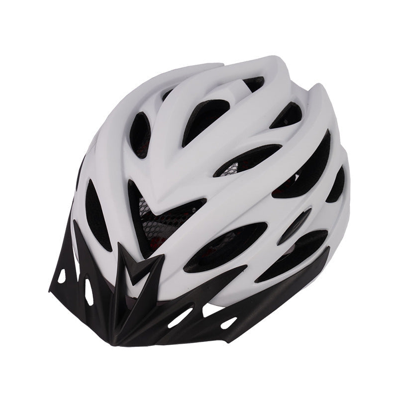 Bicycle Helmet Head Cap Integrated Mountain Road Bike Bicycle Light White One Size 0 - Tophatter Daily Deals