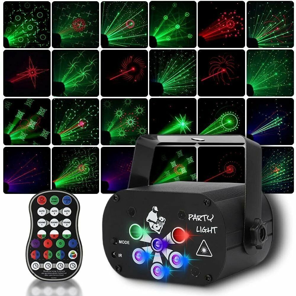 480 Pattern LED RGB Disco Party Laser Stage Light USB Club DJ Lighting Projector 5 - Tophatter Daily Deals