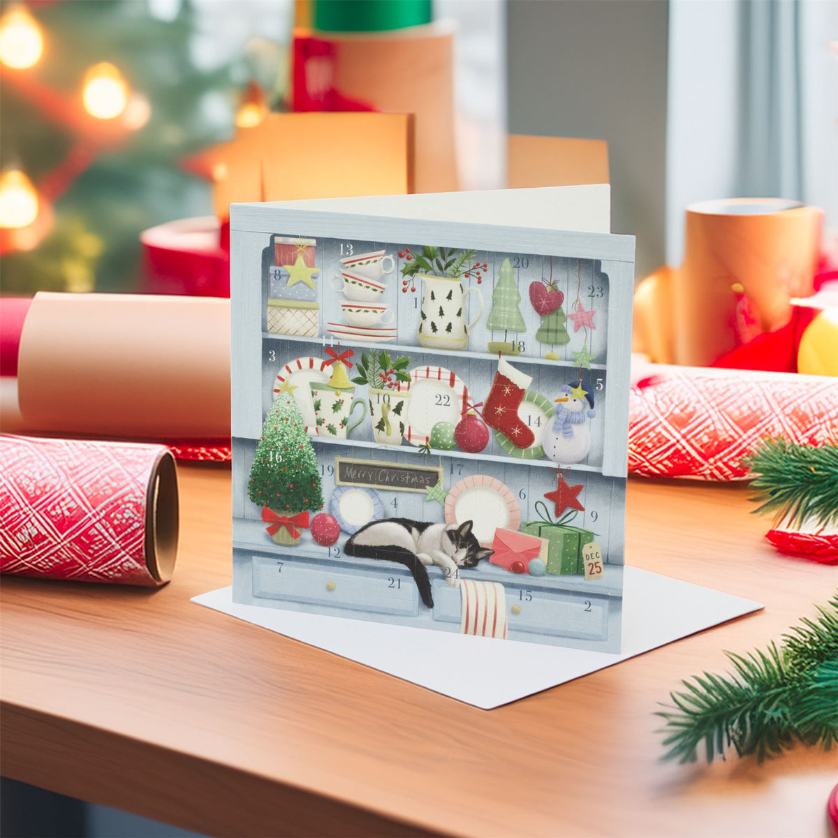 Christmas Dresser Advent Calendar Greetings Card | Christmas Advent Calendar Advent Calendar - Tophatter Daily Deals