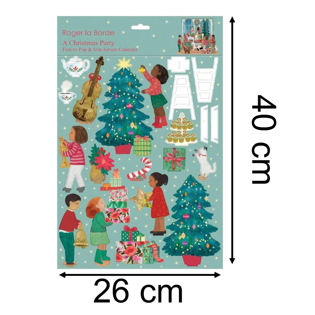 3D Pop & Slot A Christmas Party Free Standing Christmas Advent Calendar Advent Calendar - Tophatter Daily Deals