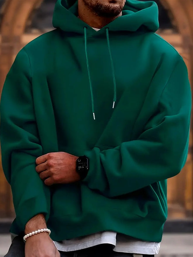 Oversized Men's Hooded Jumper - Relaxed Fit, Casual Green 3D Changing Face Moving Picture Frame - Tophatter Daily Deals