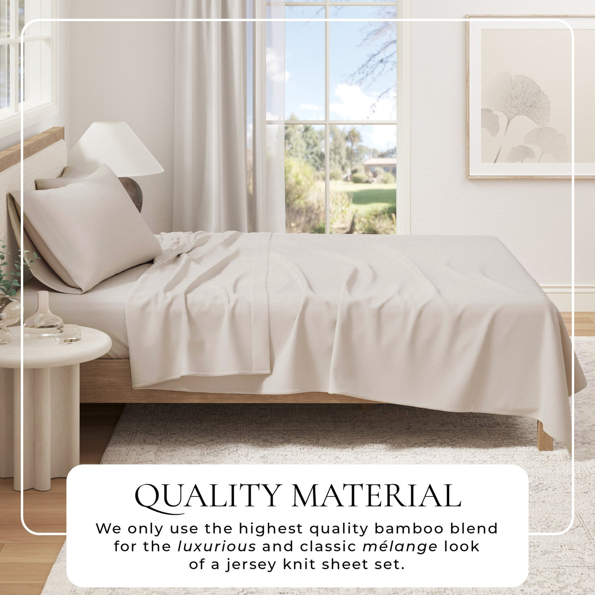 Viscose from Bamboo & Cotton Blend Jersey Knit Sheets Bedding - Tophatter Daily Deals