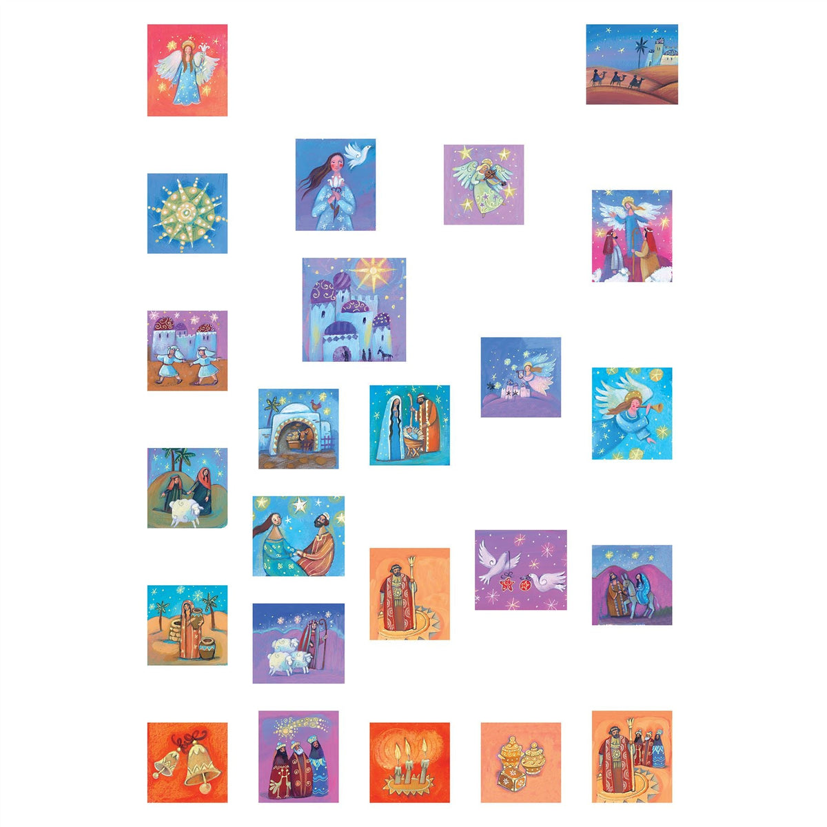 Christmas Advent Calendar The Shepherd's Watch Story Calendar | Religious Advent Calendar Traditional Advent Calendar | Picture Advent Calendar Paper Advent Calendar Advent Calendar - Tophatter Daily Deals