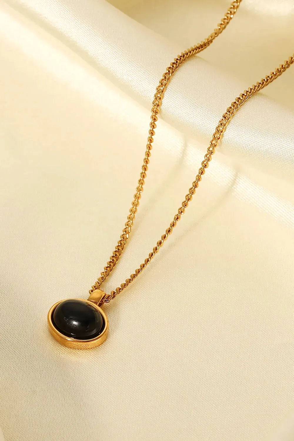 Natural Stone Geometric Pendant Necklace Necklaces - Tophatter Daily Deals
