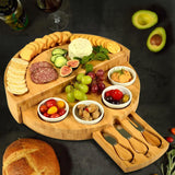 Bamboo Foldable Cheese Board 0 - Tophatter Daily Deals