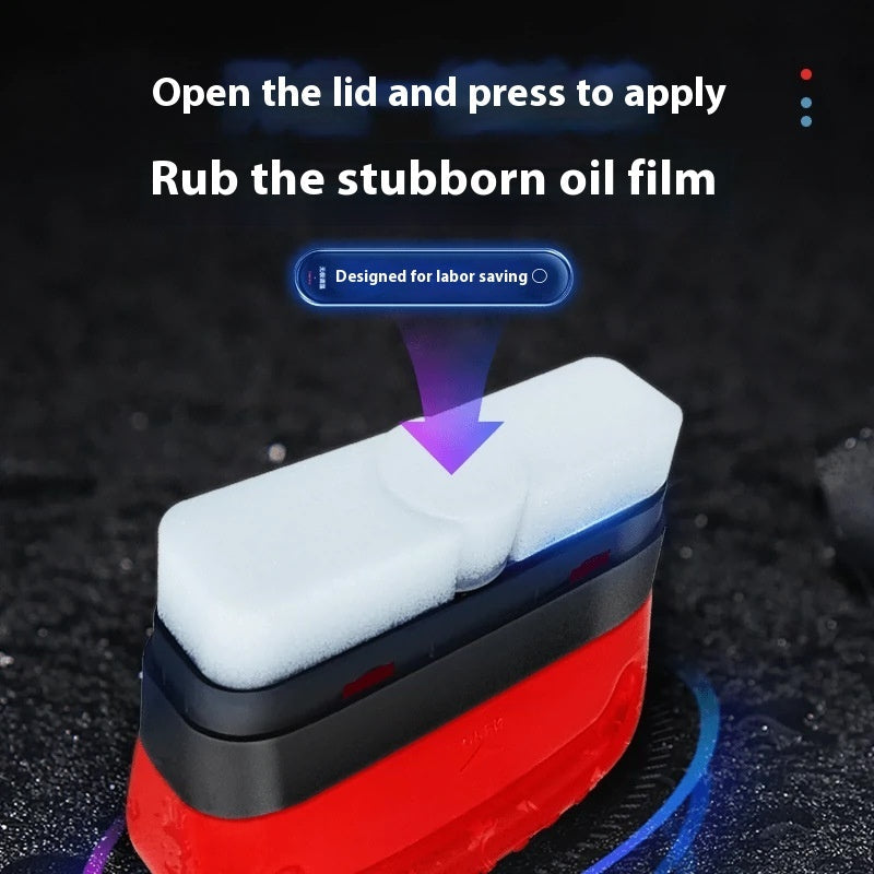 Automotive Oil Film Cleaning Brush Windshield Car Glass Sponge Cleaner Universal Removes Dirt Glass Cleaning Wipe Board Tool 0 - Tophatter Daily Deals