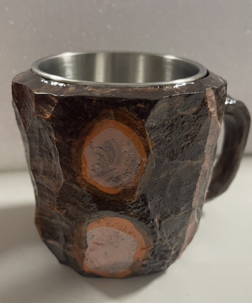 400ml Resin Mineral Crystal Coffee Mugs With Handles Elegant Fake Mineral Crystal Cup For Workplace Home Decor Christmas Gift Kitchen Gadgets Rock 10cm High Flat mouthed inner liner 0 - Tophatter Daily Deals