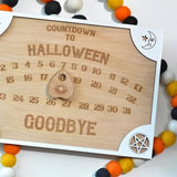 Halloween Countdown Calendar Rustic Wall Decor 2025 3D Changing Face Moving Picture Frame - Tophatter Daily Deals