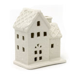 Ceramic Christmas LED House Ornament with Diamond Roof | Light-Up Decoration LED Light - Tophatter Daily Deals