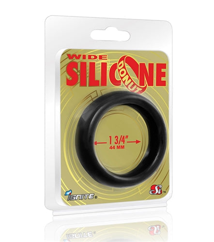 Wide Donut Black Cock Ring 44mm > Cock Ring > Single - Tophatter Daily Deals