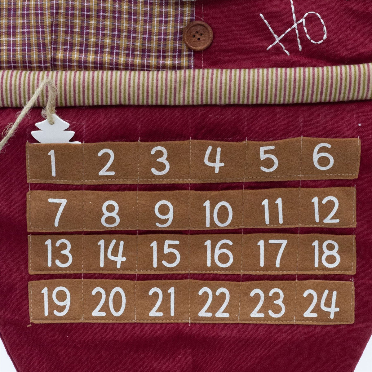 Santa Christmas Advent Calendar | Reusable 24 Pocket Advent Calendar - 70cm Advent Calendar - Tophatter Daily Deals