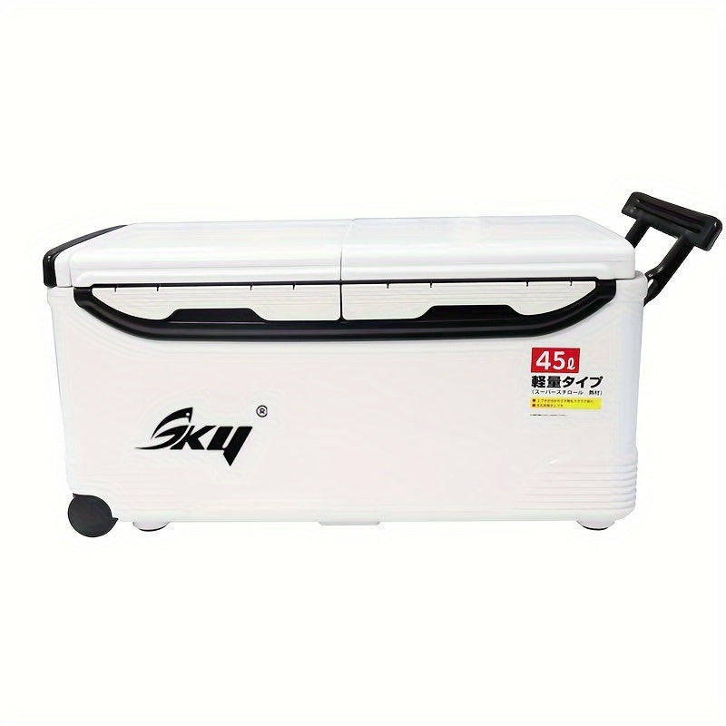 Insulated Outdoor Cooler with Wheels & Locks Outdoor > Fishing - Tophatter Daily Deals
