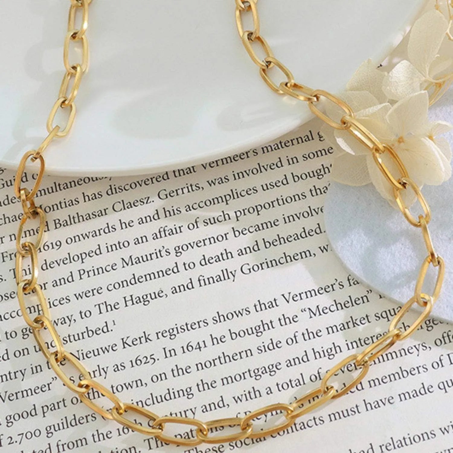 Titanium Steel Double-Layered Necklace Necklaces - Tophatter Daily Deals