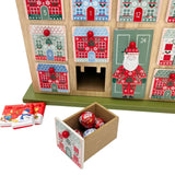 Gisela Graham Reusable Wooden Advent Calendar, 24 Drawer Alpine Christmas House Advent Calendar - Tophatter Daily Deals