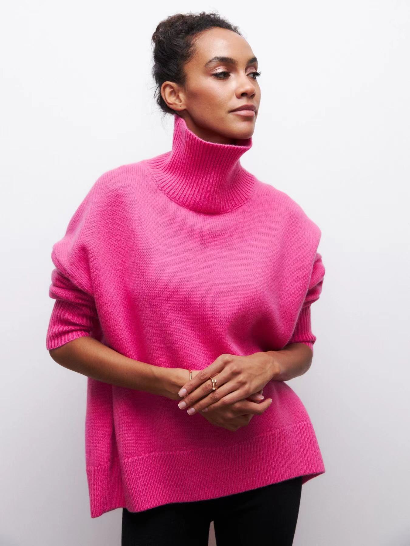 Acrylic Special Women's Clothing Party Sweater Rose Red 0 - Tophatter Daily Deals