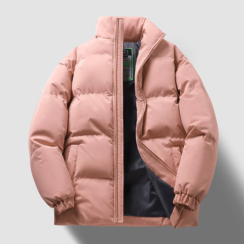 Insulating Mens Puffer Jacket - Quilted Cotton For Winter 3D Changing Face Moving Picture Frame - Tophatter Daily Deals