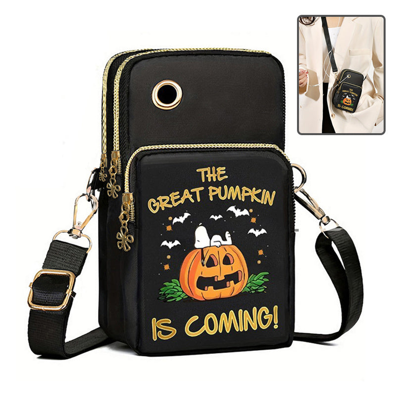 Halloween Pumpkin Pattern Phone Bag Coin Wallet Cute Mini Crossbody Shoulder Bags For Kids Women - Tophatter Daily Deals