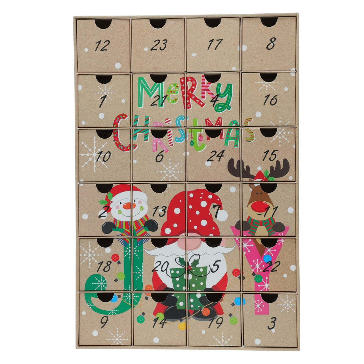 Fill Your Own Christmas Advent Calendar | Large Reusable Advent Calendar 38x26cm Advent Calendar - Tophatter Daily Deals