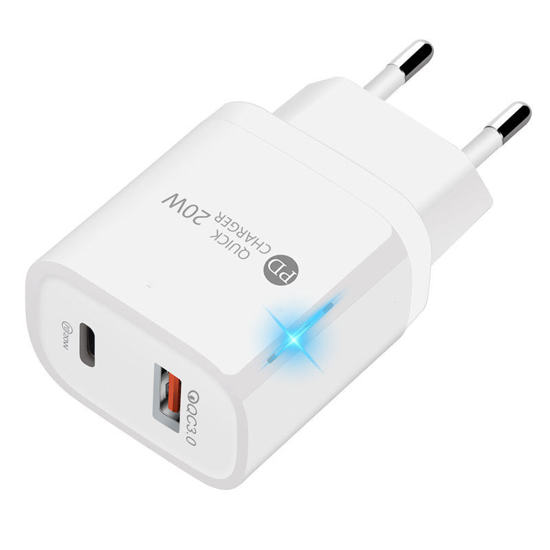 Black Fast Charging Cable Charger Adapter White adapter EU 0 - Tophatter Daily Deals
