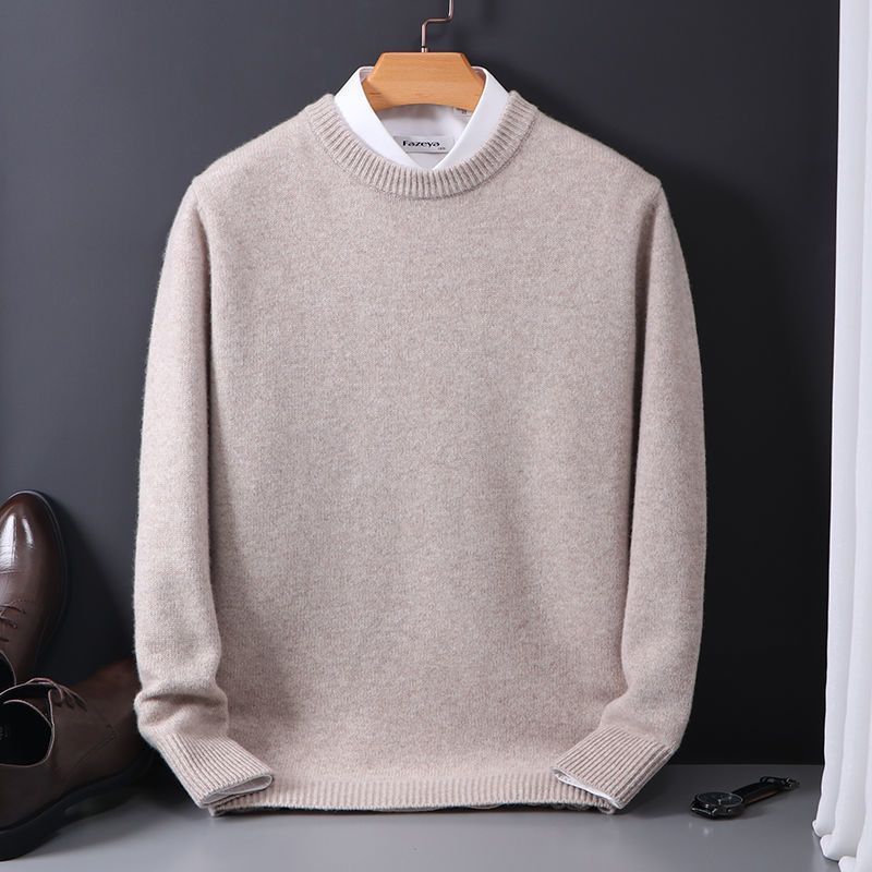Soft Relaxed Men's Crewneck Sweater - Oversized Knit 3D Changing Face Moving Picture Frame - Tophatter Daily Deals